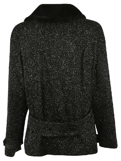 Shop Saint Laurent Double Breasted Jacket In Black