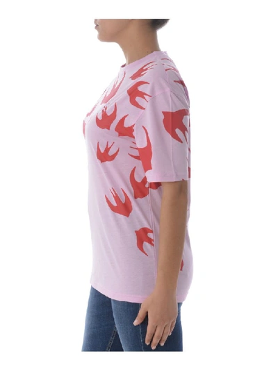 Shop Mcq By Alexander Mcqueen Short Sleeve T-shirt In Rosa