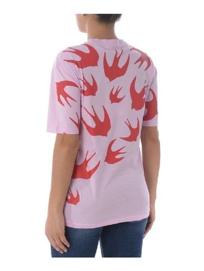 Shop Mcq By Alexander Mcqueen Short Sleeve T-shirt In Rosa