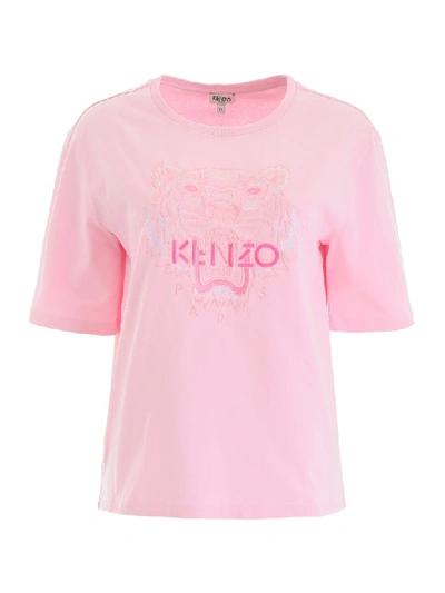 Shop Kenzo Tiger T-shirt In Rose Pastel (pink)