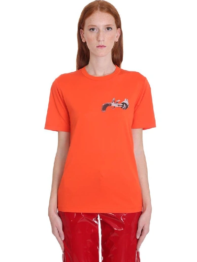 Shop Kirin T-shirt In Orange Cotton