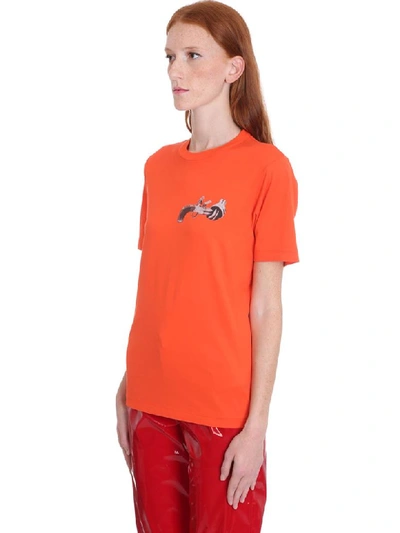 Shop Kirin T-shirt In Orange Cotton