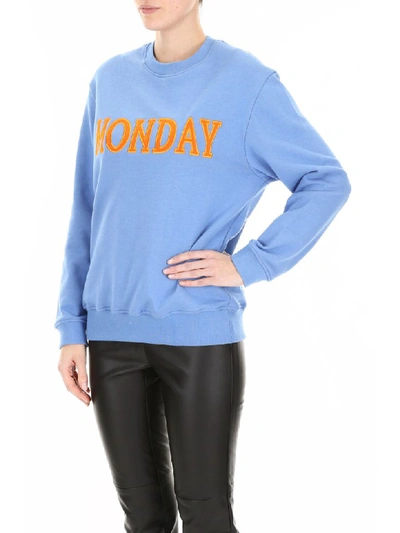 Shop Alberta Ferretti Monday Sweatshirt In Lt Blue (light Blue)