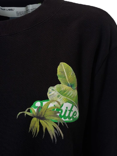 Shop Off-white Racing Crewneck Sweatshirt In Black/green