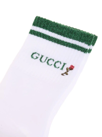 Shop Gucci Socks In Bianco