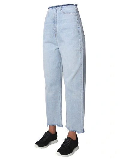 Shop Alexander Wang T Fringed Jeans In Multicolor