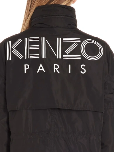 Shop Kenzo Windbreaker Jacket In Black