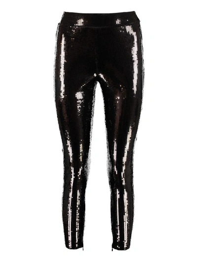 Shop Michael Michael Kors Sequin Leggings In Black