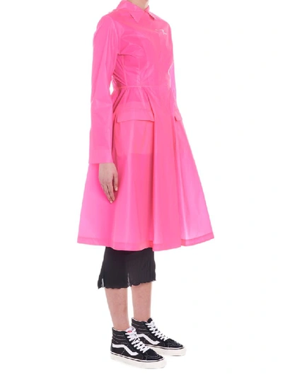 Shop Palm Angels Recovery Raincoat In Fuchsia