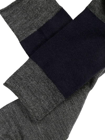 Shop Sofie D'hoore Classic Socks In Gray/navy
