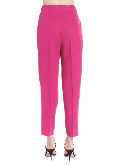 Shop Theory Pants In Fuchsia