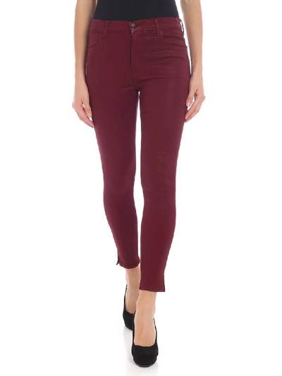 Shop J Brand Jbrand - Alana Jeans In Bordeaux