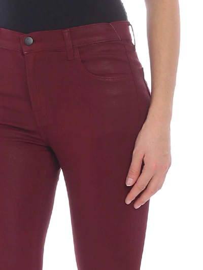 Shop J Brand Jbrand - Alana Jeans In Bordeaux