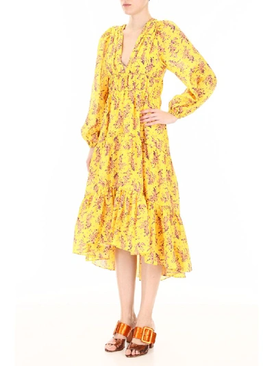 Shop Ulla Johnson Joan Dress In Chartreuse (yellow)