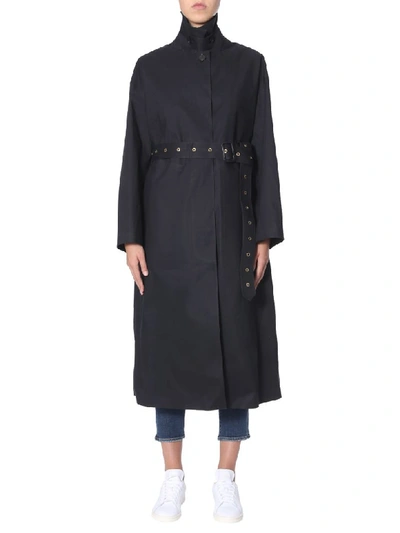 Shop Mackintosh Rosewell Trench In Nero