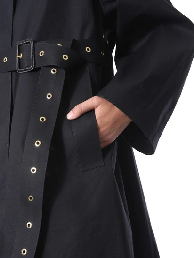 Shop Mackintosh Rosewell Trench In Nero