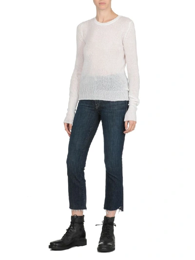 Shop Andrea Ya'aqov Cashmere And Silk Sweater In White
