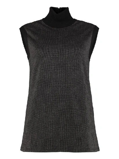 Shop Max Mara Abate Knitted Top In Grey