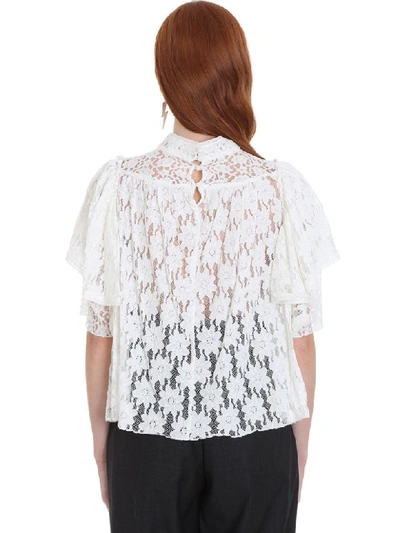 Shop Isabel Marant Étoile Vetea Blouse In White Cotton