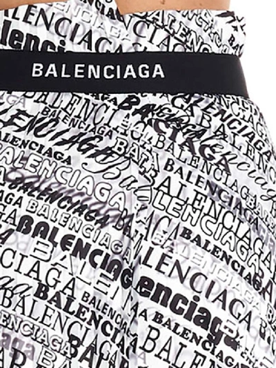 Shop Balenciaga Shadow Skirt In Black & White