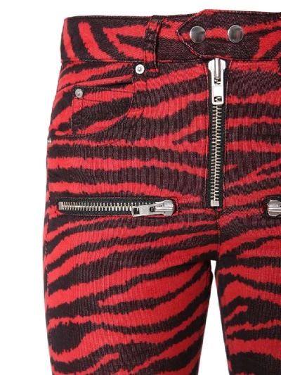 Shop Isabel Marant Étoile Alone Trousers In Rosso