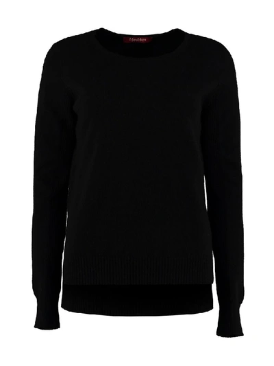 Shop Max Mara Sergio Wool And Cashmere Pullover In Black