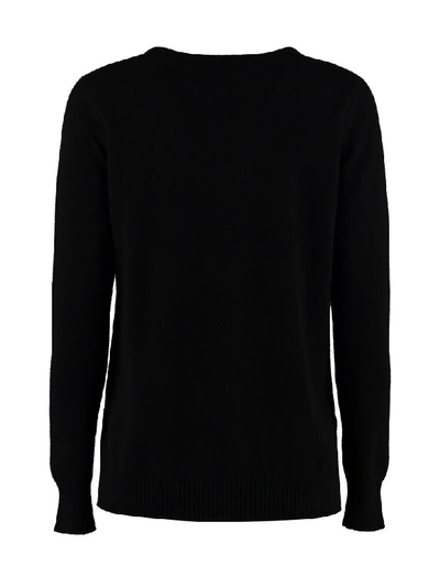 Shop Max Mara Sergio Wool And Cashmere Pullover In Black