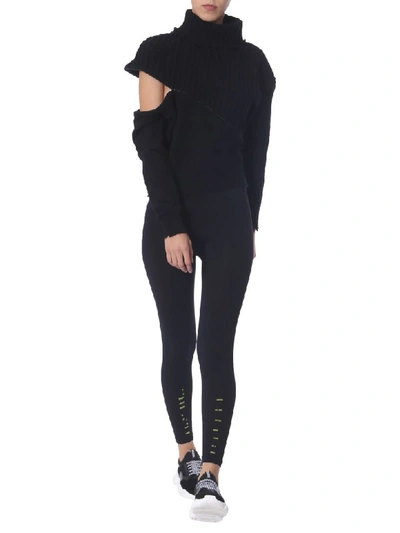 Shop Ben Taverniti Unravel Project Turtleneck Sweater In Nero