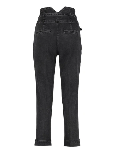 Shop Pinko Ariel Carrot-fit Jeans In Black