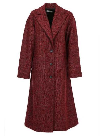 Shop Red Valentino Long Coat In Lacca