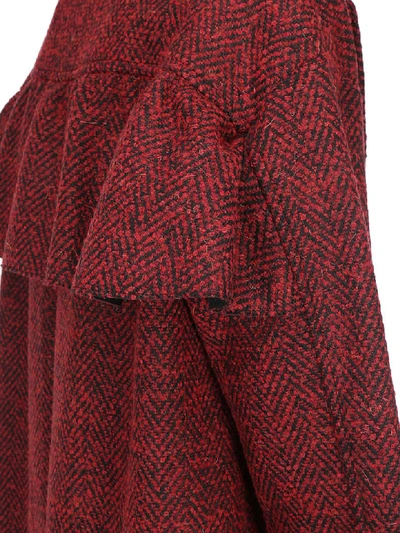 Shop Red Valentino Long Coat In Lacca