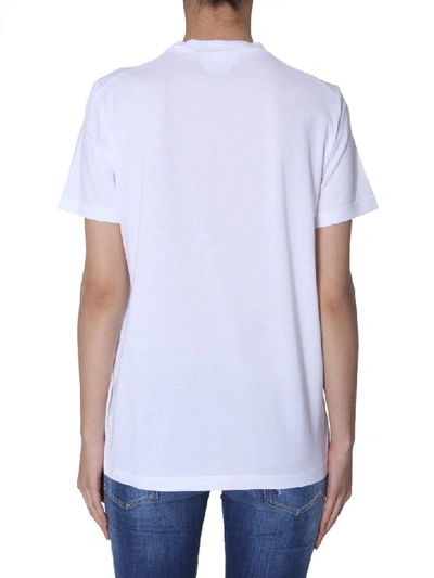 Shop Dsquared2 Crewneck T-shirt In Bianco