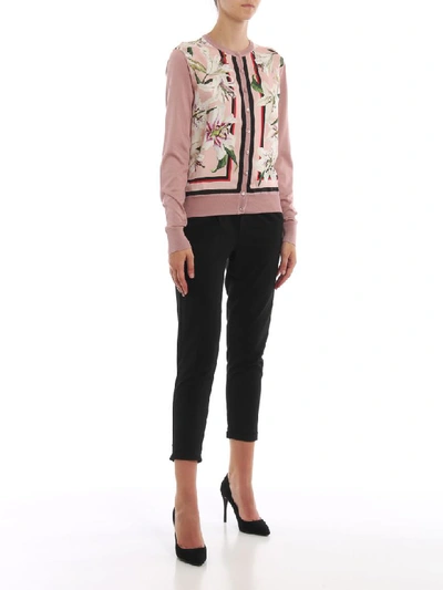 Shop Dolce & Gabbana Printed Gigli Cardigan In Gigli Fdo.rosa