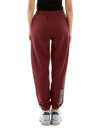 Shop Muf10 Logo Joggers In Fig (red)