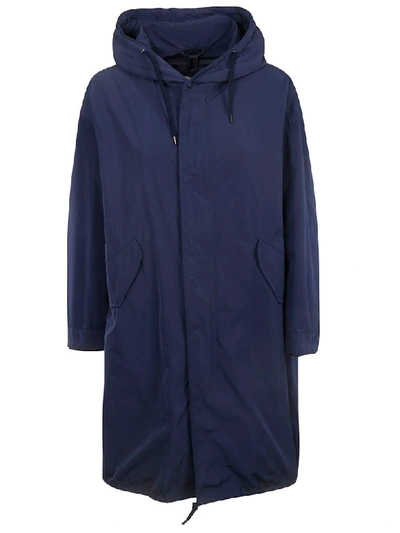 Shop Aspesi Winter Coat In Blue