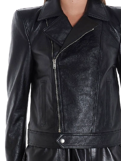 Shop Saint Laurent Motorcycle Jacket In Black