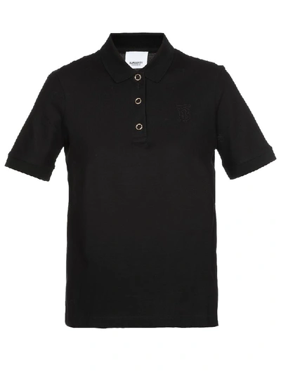 Shop Burberry Malleco Polo Shirt In Black