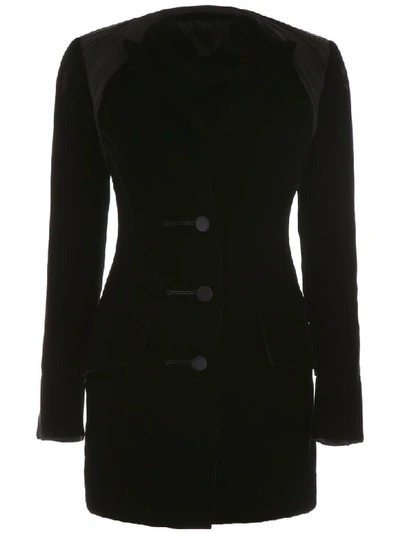 Shop Alexander Wang Dress With Wrap Detail On The Shoulders In Black (black)