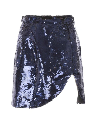 Shop Amen Skirt In Blu/nero