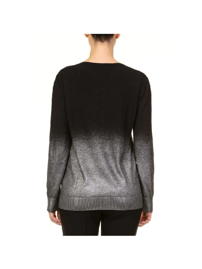Shop Versace Viscose Blend Sweater In Black - Silver