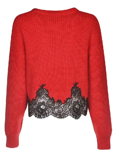 Shop Givenchy Signature Logo Sweater In Pop Red