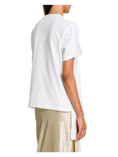 Shop Jw Anderson Panelled Handkerchief T-shirt In White