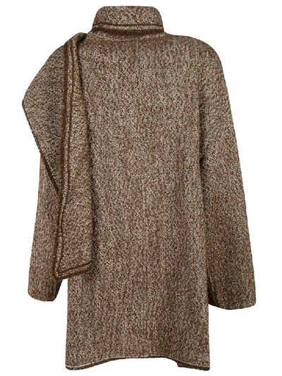 Shop Isabel Marant Asymmetric Coat In Brown