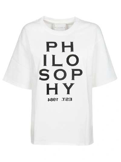 Shop Philosophy Di Lorenzo Serafini Logo Print T-shirt In White
