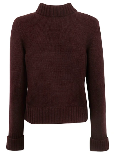 Shop Saverio Palatella Knitted Sweater In Red