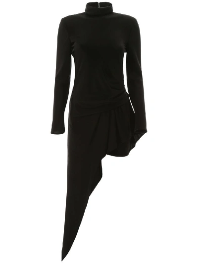 Shop Alexander Wang Asymmetric Dress In Black (black)