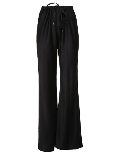 Shop Alexander Wang T T By Alexander Wang Flared Trousers In Black