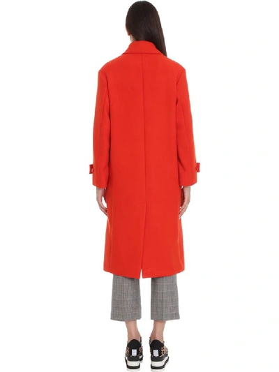 Shop Stella Mccartney Bowen Coat In Red Wool