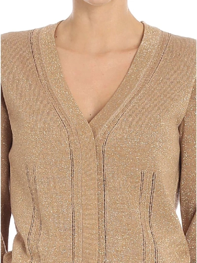 Shop Diane Von Furstenberg - Cardigan In Gold