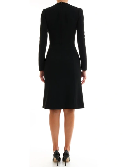 Shop Dolce & Gabbana Dress In Cady Black